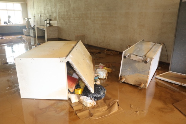 Flood damage to Soil Science Laboratory